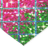 Glitzer Pink Snakeskin Tischdecke (Schrägansicht)