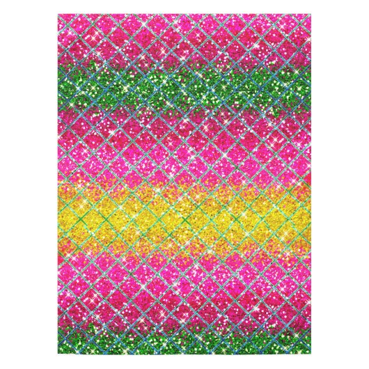 Glitzer Pink Snakeskin Tischdecke (Vorderseite)