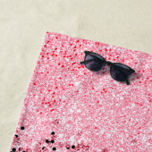 Glitzer Pink Strandtuch (Beispiel)