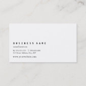 Glitzer Pink Tres Chic Fashion Boutique Model Visitenkarte (Rückseite)