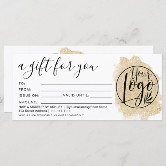 Glitzer-Pinselkommentar (Vorne/Hinten)