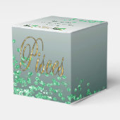 Glitzer Pisces & Green Glitzer Geburtstag Geschenkschachtel (Vorderseite)