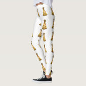 Glitzer Pizza Weihnachtsbaum Leggings (Links)