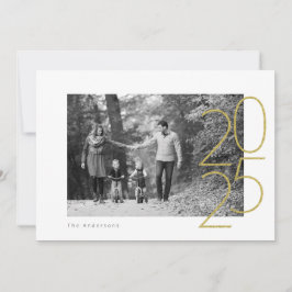 Glitzer Playful 2025 Foto Feiertagskarte