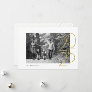 Glitzer Playful 2025 Foto Feiertagskarte