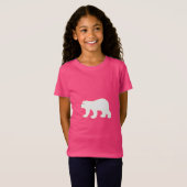 Glitzer Polar Bear Graphic T - Shirt (Vorne ganz)