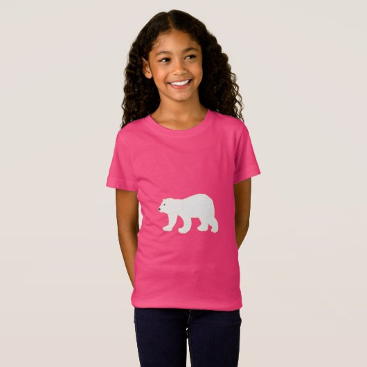 Glitzer Polar Bear Graphic T - Shirt (Vorne ganz)