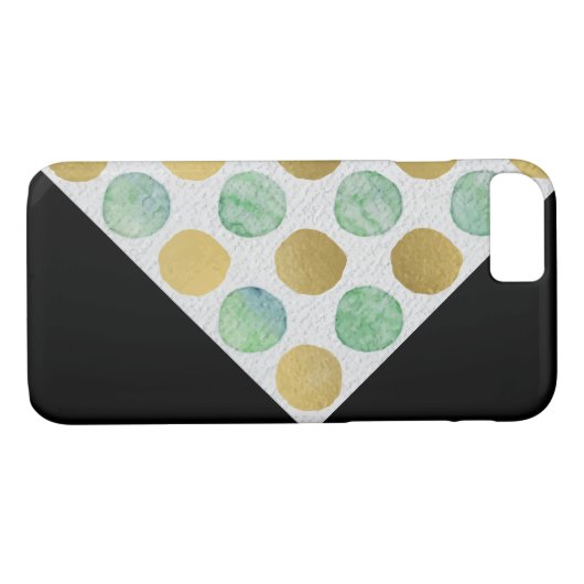 Glitzer Polka Dot Pattern Case-Mate iPhone Hülle (Rückseite (Horizontal))