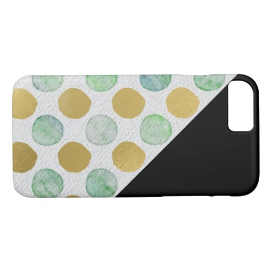 Glitzer Polka Dot Pattern Case-Mate iPhone Hülle (Rückseite (Horizontal))