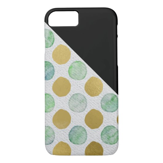 Glitzer Polka Dot Pattern Case-Mate iPhone Hülle (Rückseite)
