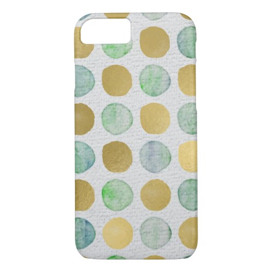 Glitzer Polka Dot Pattern Case-Mate iPhone Hülle (Rückseite)