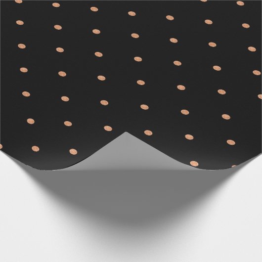 Glitzer Polka Dots Geschenkpapier (Ecke)