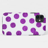 Glitzer Polka-Punkt iPhone Fall Case-Mate iPhone Hülle (Rückseite (Horizontal))