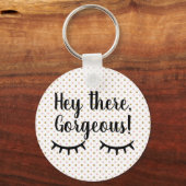 Glitzer-Polka-Punkt Schlüsselanhänger (Vorderseite)