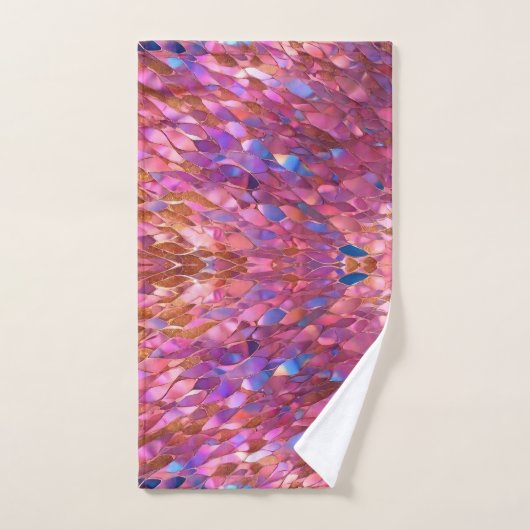 Glitzer Populäre opal-holografische Sammlung Badhandtuch Set (Handtuch)