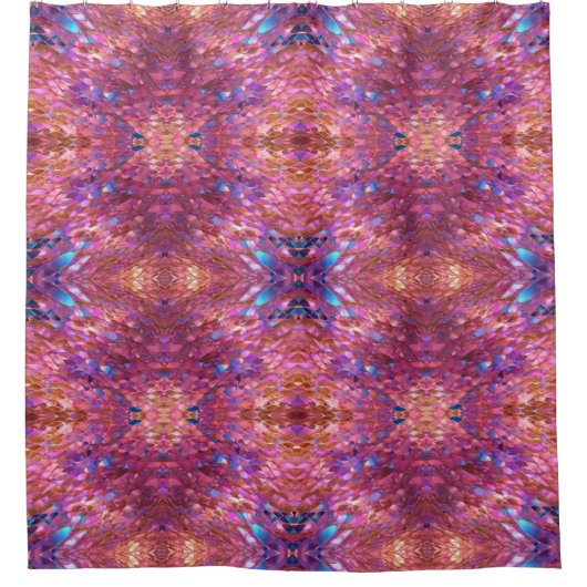 Glitzer Populäre opal-holografische Sammlung Duschvorhang (Vorderseite)