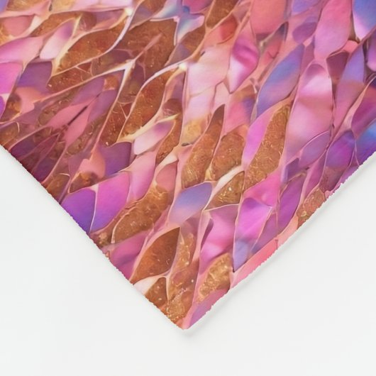 Glitzer Populäre opal-holografische Sammlung Fleecedecke (Ecke)