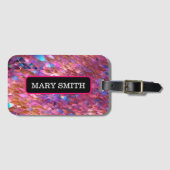 Glitzer Populäre opal-holografische Sammlung Gepäckanhänger (Vorderseite (Horizontal))