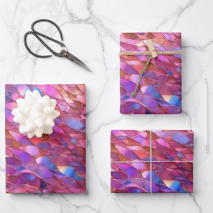 Glitzer Populäre opal-holografische Sammlung Geschenkpapier Set