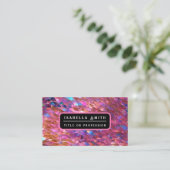 Glitzer Populäre opal-holografische Sammlung Visitenkarte (Stehend Vorderseite)