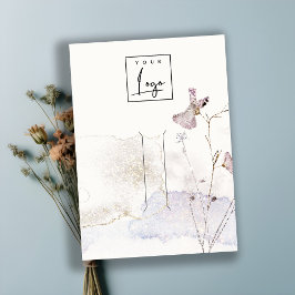 Glitzer Pressed Blume Hairpin Logo Display Visitenkarte