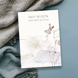 Glitzer Pressed Blume Necklace Band Display Visitenkarte