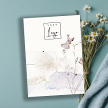 Glitzer Pressed Blume Necklace Earring Logo