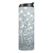 Glitzer Princess Silver Sparkle Glamour Thermosbecher (Nach links gedreht)