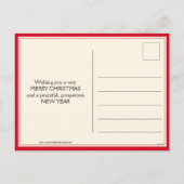 Glitzer Pudding Christmas Card Feiertagspostkarte (Rückseite)