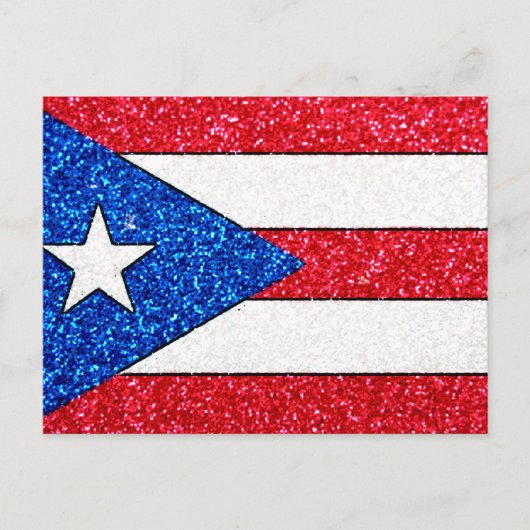 Glitzer Puerto Rico Postkarte (Vorderseite)