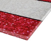 Glitzer-Puerto- Ricoflaggenglasschneidenbrett Schneidebrett (Ecke)