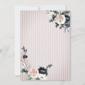 Glitzer Pumpkin Blume Geburtstag Einladung (Rückseite)