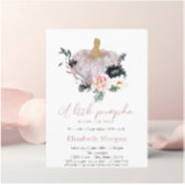 Glitzer Pumpkin, Blume Wasserfarben Kinderdusche Einladung