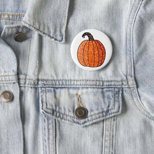 Glitzer Pumpkin Button (Beispiel)