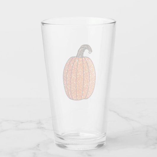 Glitzer Pumpkin Glas (Rückseite)