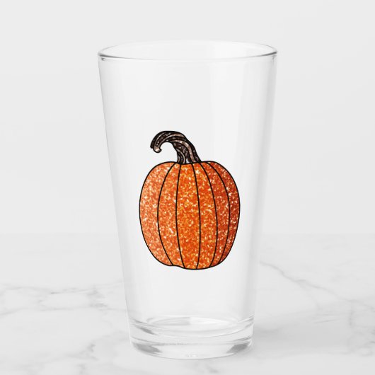 Glitzer Pumpkin Glas (Vorderseite)