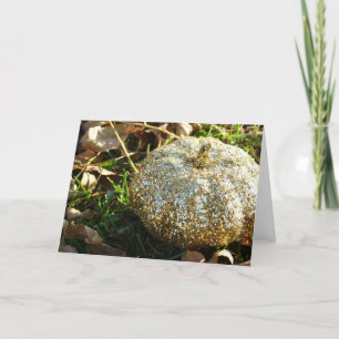 Glitzer Pumpkin Karte