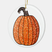 Glitzer Pumpkin Keramik Ornament (Links)