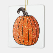 Glitzer Pumpkin Keramikornament (Links)