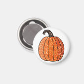 Glitzer Pumpkin Magnet (Vorderseite/Rückseite)