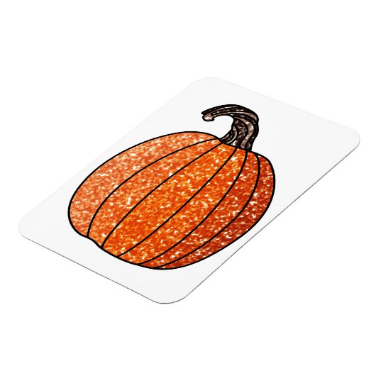 Glitzer Pumpkin Magnet (Linke Seite)
