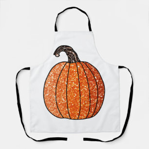 Glitzer Pumpkin Schürze