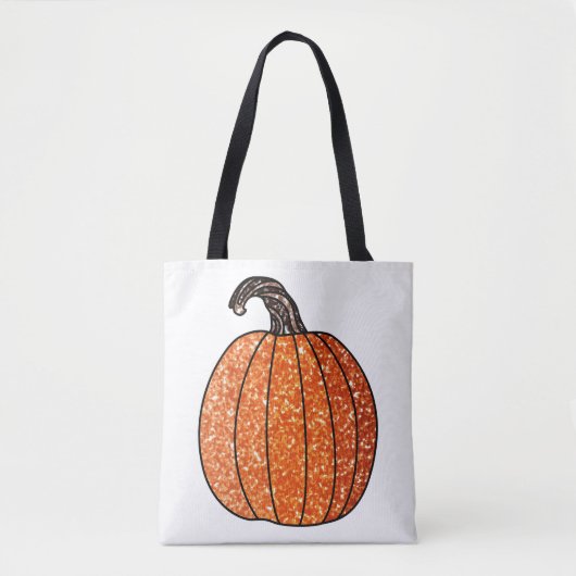 Glitzer Pumpkin Tasche (Vorderseite)