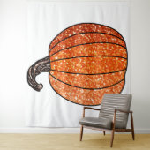 Glitzer Pumpkin Wandteppich (Beispiel)