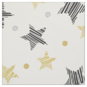 Glitzer-Punkte und -Sterne Stoff (Muster)