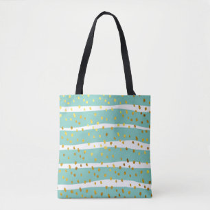 Glitzer-Punkte-und-Streifen-Illustrationsmuster Tasche
