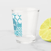 Glitzer Quatrefoil Schnapsglas (Rechts)