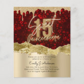 GLITZER Quinceanera 15. Flyer (Vorne)