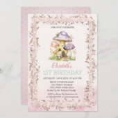 Glitzer-Rahmen für Wasserfarbenpuschräume Einladung (Vorne/Hinten)