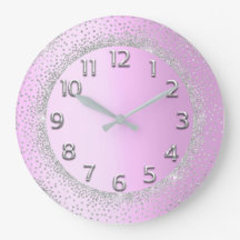 Glitzer Rahmen Rosa graue Zahlen Blush Beauty